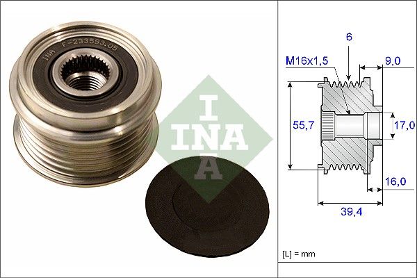 Schaeffler INA 535 0060 10 Alternator Freewheel Clutch