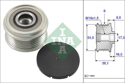 Alternator Freewheel Clutch Schaeffler INA 535 0063 10