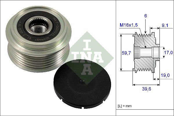 Schaeffler INA 535 0065 10 Alternator Freewheel Clutch