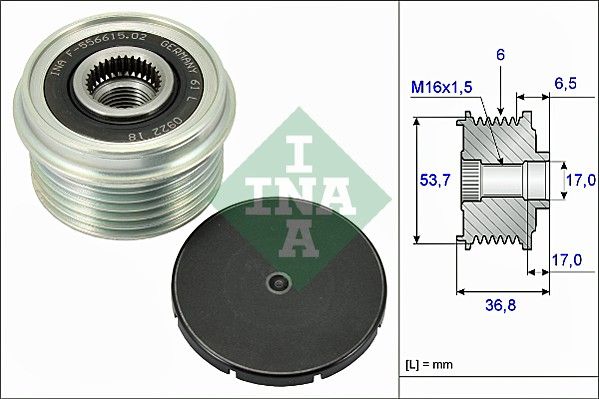 Schaeffler INA 535 0074 10 Alternator Freewheel Clutch