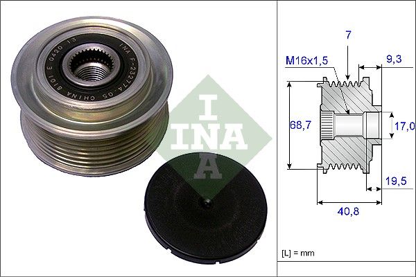 Schaeffler INA 535 0079 10 Alternator Freewheel Clutch
