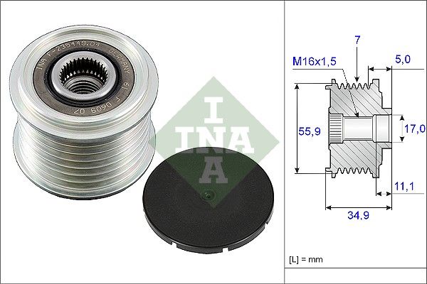 Schaeffler INA 535 0083 10 Alternator Freewheel Clutch