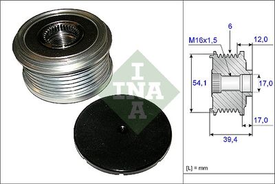 Alternator Freewheel Clutch Schaeffler INA 535 0090 10