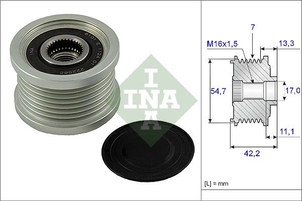 Schaeffler INA 535 0091 10 Alternator Freewheel Clutch