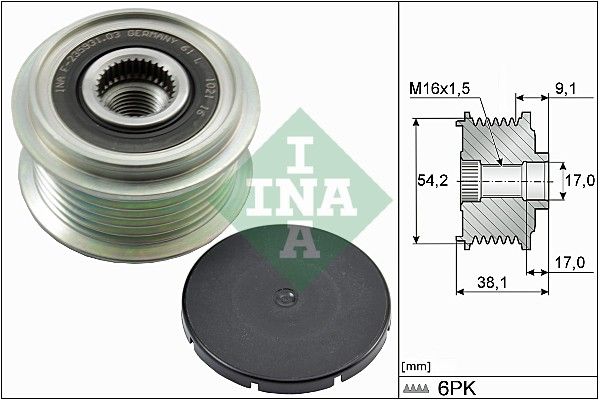 Schaeffler INA 535 0100 10 Alternator Freewheel Clutch