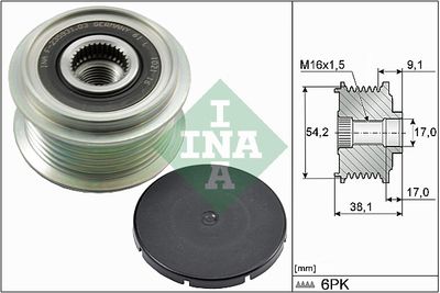 Alternator Freewheel Clutch Schaeffler INA 535 0100 10