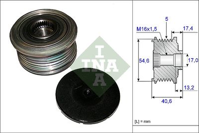 Alternator Freewheel Clutch Schaeffler INA 535 0109 10