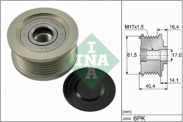 Schaeffler INA 535 0115 10 Alternator Freewheel Clutch