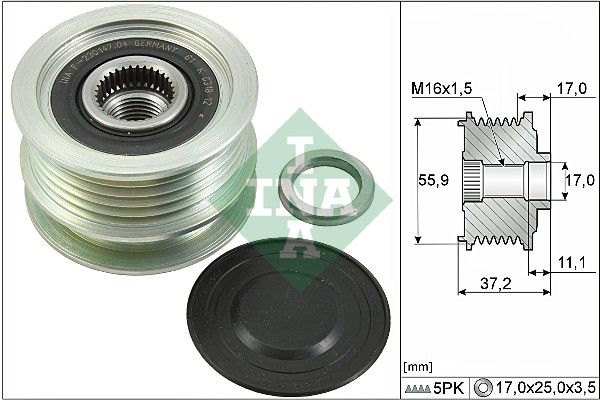 Schaeffler INA 535 0116 10 Alternator Freewheel Clutch