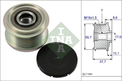 Alternator Freewheel Clutch Schaeffler INA 535 0128 10