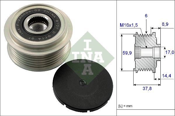 Schaeffler INA 535 0135 10 Alternator Freewheel Clutch