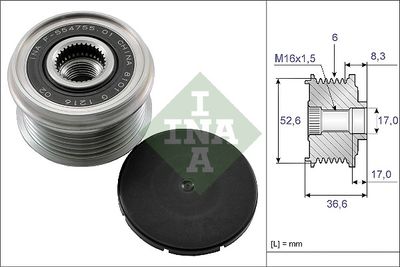 Alternator Freewheel Clutch Schaeffler INA 535 0137 10