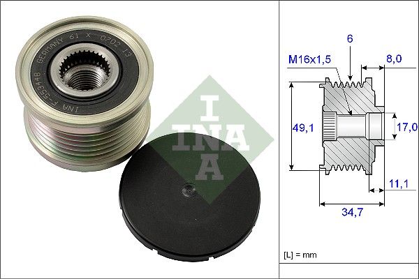 Schaeffler INA 535 0139 10 Alternator Freewheel Clutch