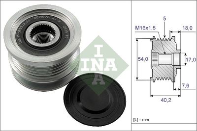 Alternator Freewheel Clutch Schaeffler INA 535 0143 10