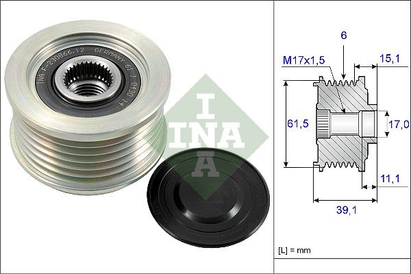 Schaeffler INA 535 0144 10 Alternator Freewheel Clutch
