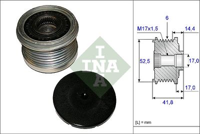 Alternator Freewheel Clutch Schaeffler INA 535 0147 10