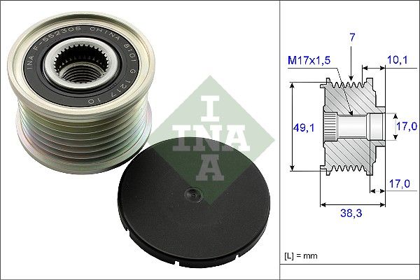 Schaeffler INA 535 0153 10 Alternator Freewheel Clutch
