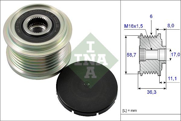 Schaeffler INA 535 0160 10 Alternator Freewheel Clutch