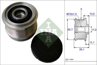 Alternator Freewheel Clutch Schaeffler INA 535 0161 10