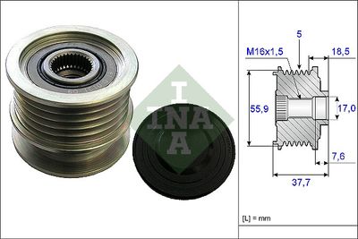 Alternator Freewheel Clutch Schaeffler INA 535 0169 10