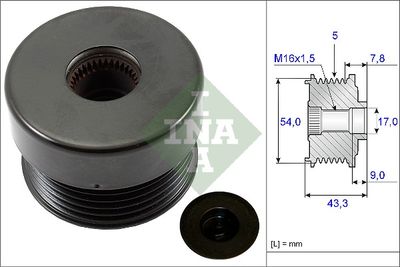 Alternator Freewheel Clutch Schaeffler INA 535 0172 10