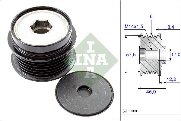 Schaeffler INA 535 0174 10 Alternator Freewheel Clutch