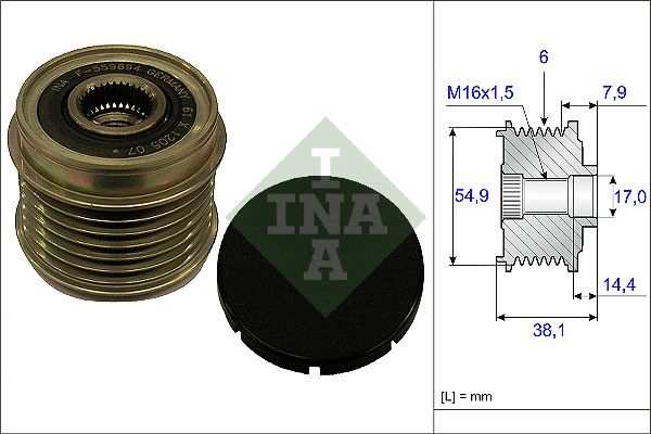 Schaeffler INA 535 0176 10 Alternator Freewheel Clutch