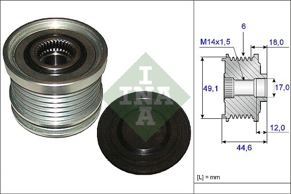 Schaeffler INA 535 0182 10 Alternator Freewheel Clutch