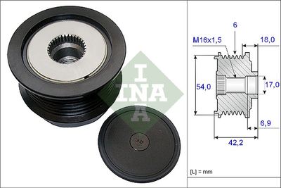 Alternator Freewheel Clutch Schaeffler INA 535 0188 10