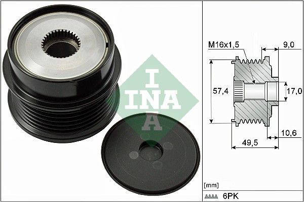 Schaeffler INA 535 0189 10 Alternator Freewheel Clutch