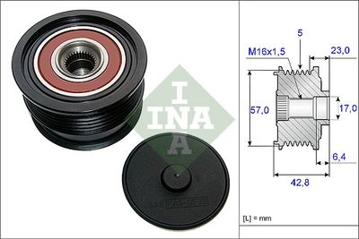 Alternator Freewheel Clutch Schaeffler INA 535 0190 10