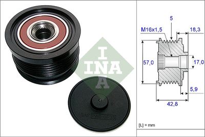 Alternator Freewheel Clutch Schaeffler INA 535 0191 10