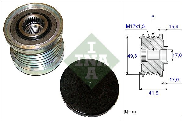 Schaeffler INA 535 0193 10 Alternator Freewheel Clutch