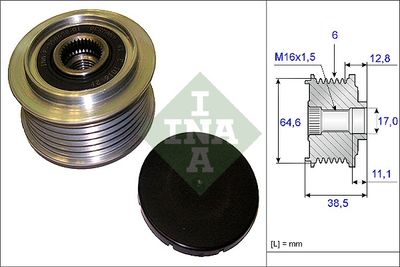 Alternator Freewheel Clutch Schaeffler INA 535 0201 10