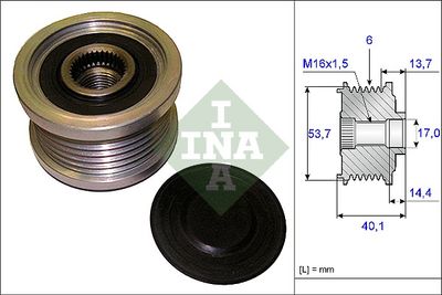 Alternator Freewheel Clutch Schaeffler INA 535 0202 10