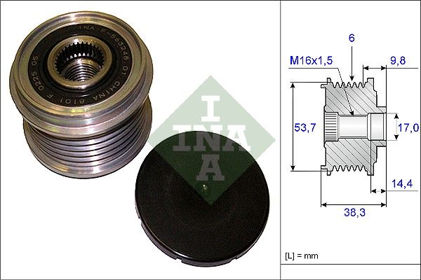 Schaeffler INA 535 0203 10 Alternator Freewheel Clutch