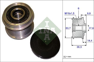Alternator Freewheel Clutch Schaeffler INA 535 0203 10