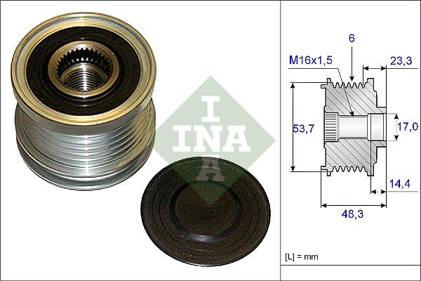 Schaeffler INA 535 0204 10 Alternator Freewheel Clutch