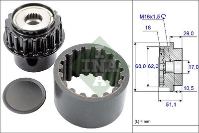 Flexible Coupling Sleeve Kit Schaeffler INA 535 0206 10