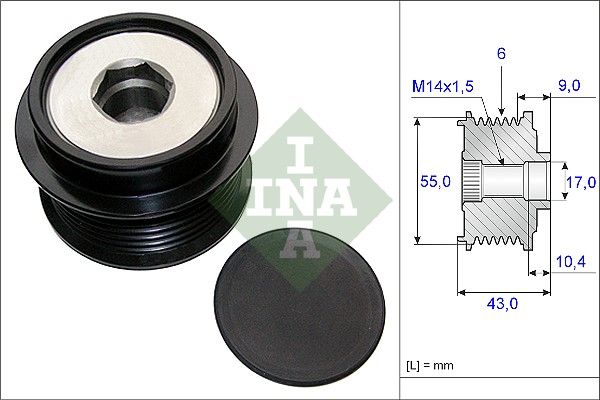 Schaeffler INA 535 0208 10 Alternator Freewheel Clutch