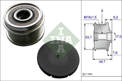 Alternator Freewheel Clutch Schaeffler INA 535 0211 10