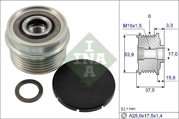 Schaeffler INA 535 0223 10 Alternator Freewheel Clutch