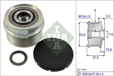 Alternator Freewheel Clutch Schaeffler INA 535 0223 10