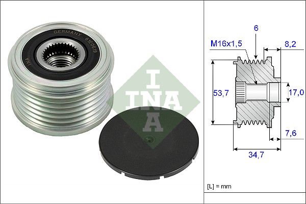 Schaeffler INA 535 0224 10 Alternator Freewheel Clutch