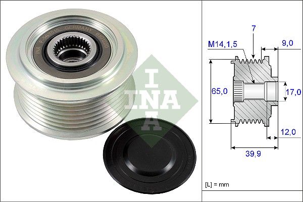 Schaeffler INA 535 0229 10 Alternator Freewheel Clutch