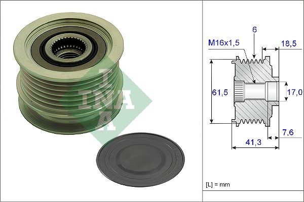 Schaeffler INA 535 0234 10 Alternator Freewheel Clutch