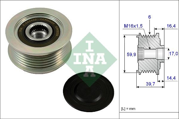 Schaeffler INA 535 0241 10 Alternator Freewheel Clutch