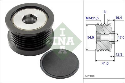 Alternator Freewheel Clutch Schaeffler INA 535 0259 10