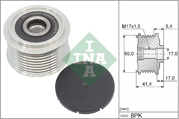 Schaeffler INA 535 0262 10 Alternator Freewheel Clutch