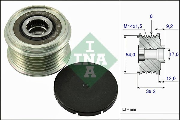Schaeffler INA 535 0263 10 Alternator Freewheel Clutch